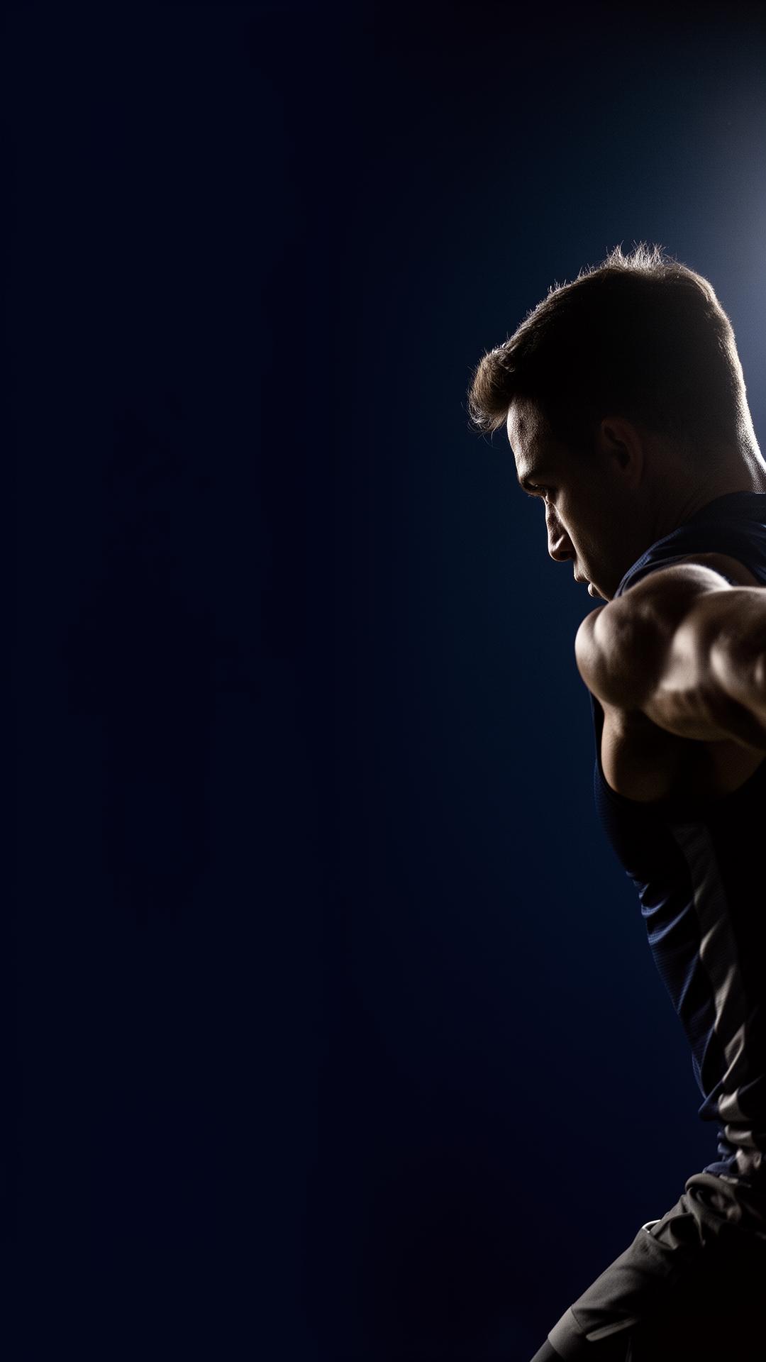 Athlete mid-movement