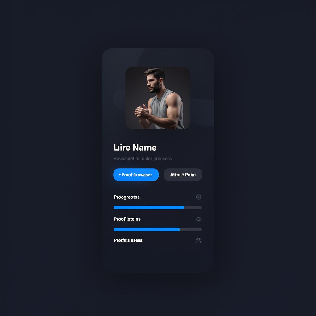 Athlete App UI fragment